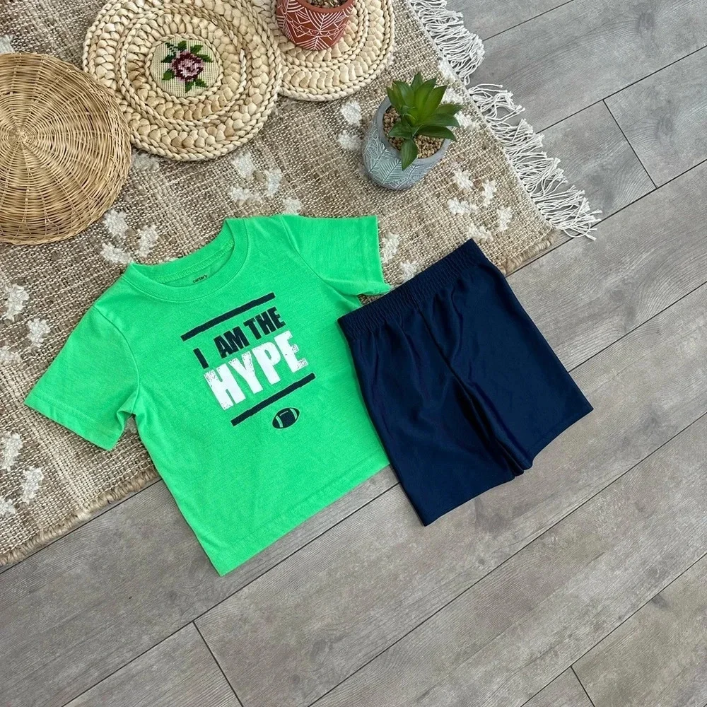 Carter’s/Garanimals Toddler Boy Athletic 2-Piece Outfit Set Shorts T-shirt
